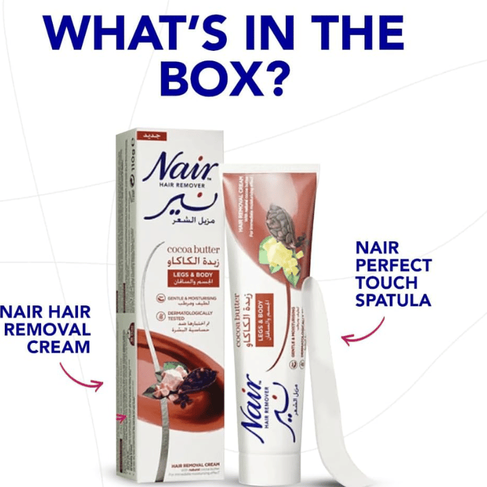 Nair Hair Remover Cream Leg & Body Cocoa Butter 110 g