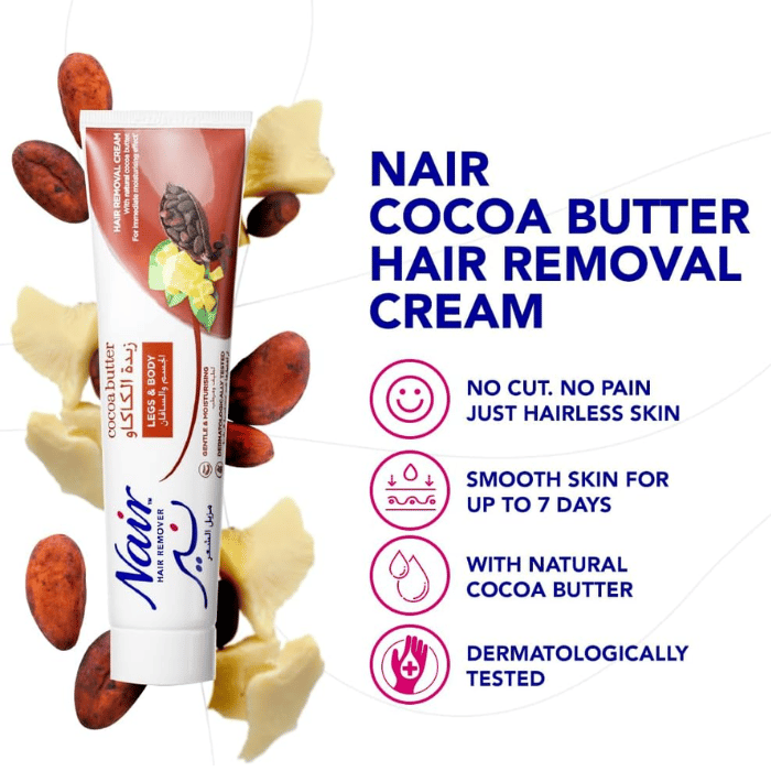 Nair Hair Remover Cream Leg & Body Cocoa Butter 110 g