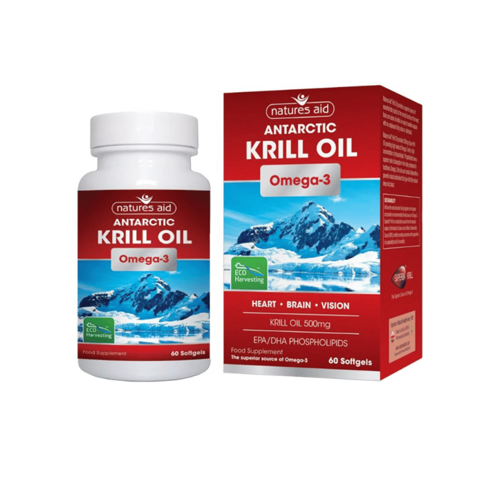Natures Aid Super Krill Oil 500mg 60 Softgel