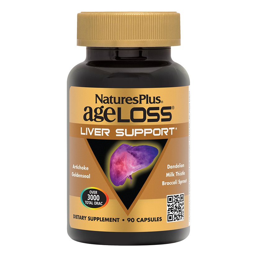 Natures Plus Age loss Liver Support Vegetable capsules 90's