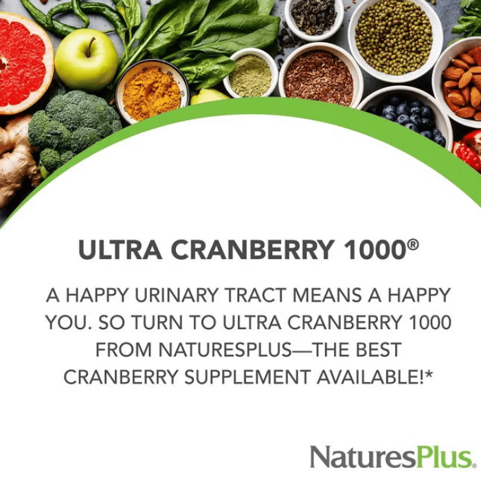 Natures Plus Ultra Cranberry 1000 Sustained Release 60 Tablets