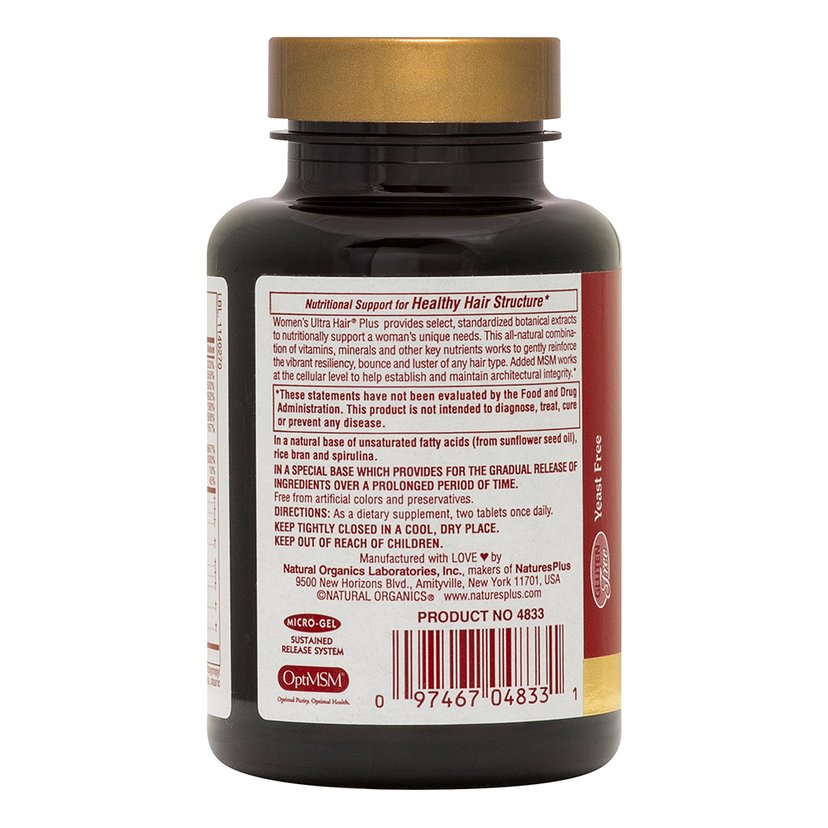 Natures Plus Ultra Hair Plus Sustained Release Women's Tablet 60's