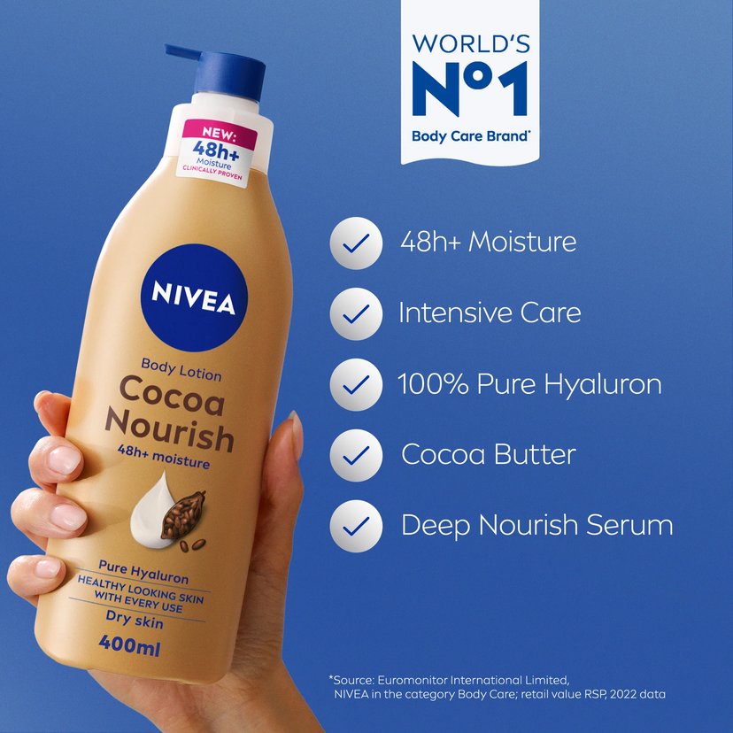 Nivea Cocoa Nourish Dry Skin Body Lotion 400ml