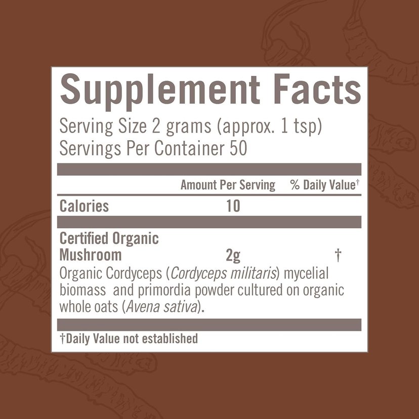 Om Cordyceps Organic Mushroom Powder 100g
