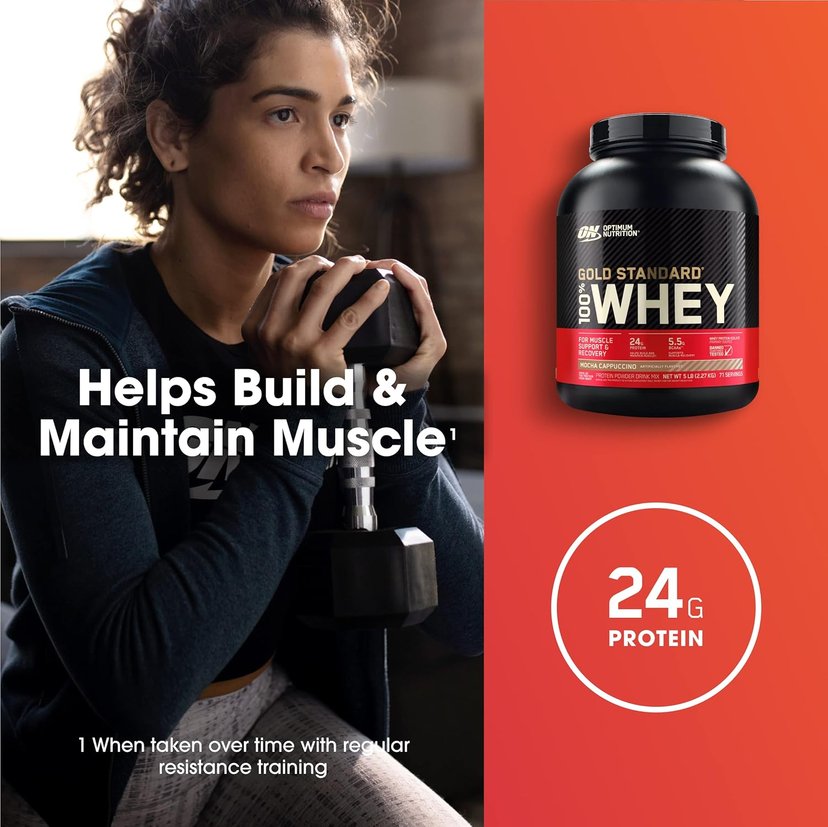 Optimum Nutrition Gold Standard 100% Whey Mocha Cappuccino 5lb