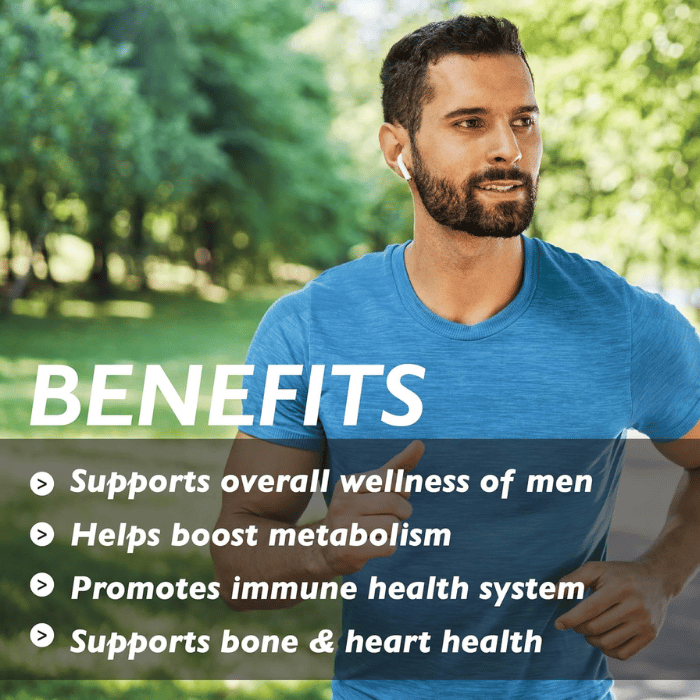 Organic Earth Men’s Daily Multivitamin, Energy, Immunity, Bone and Heart Health with Superfoods - 60 Tablets