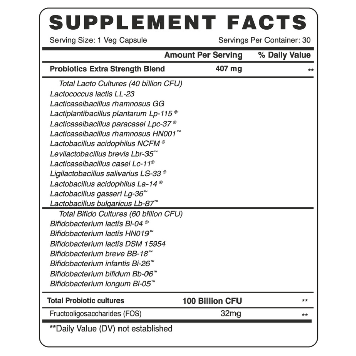Organic Earth Probiotics Extra Strength Veg Capsules 30's