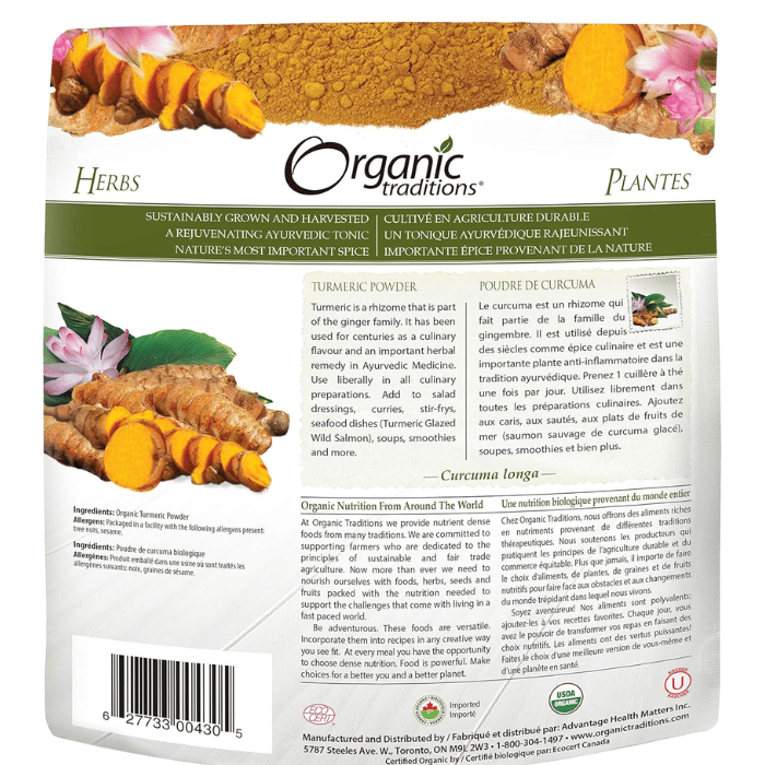 Organic Traditions Turmeric Powder 200 g