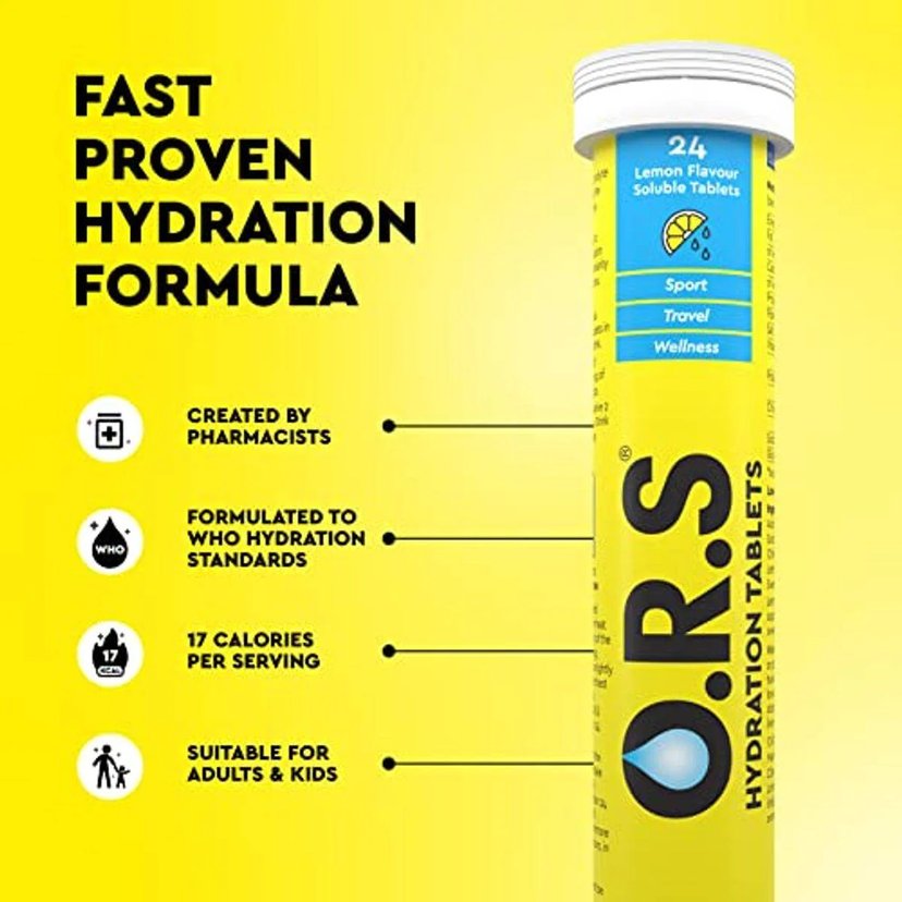 ORS Soluble Tablets 24's Lemon