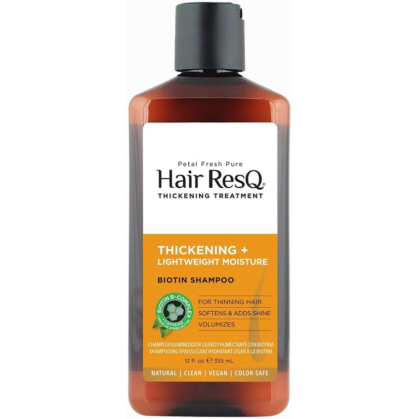 Petal Fresh Pure Hair Resq Shampoo, Deep Hydration and Softness for Dry, Damaged Hair, 355ml