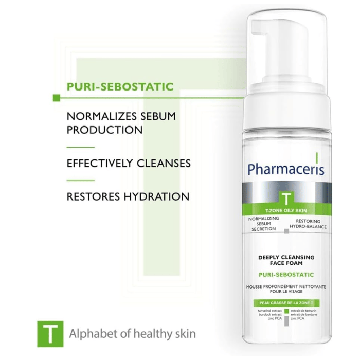Pharmaceris T Puri-Sebostatic – Oil Control & Deep Cleanse Foam Wash 150ml