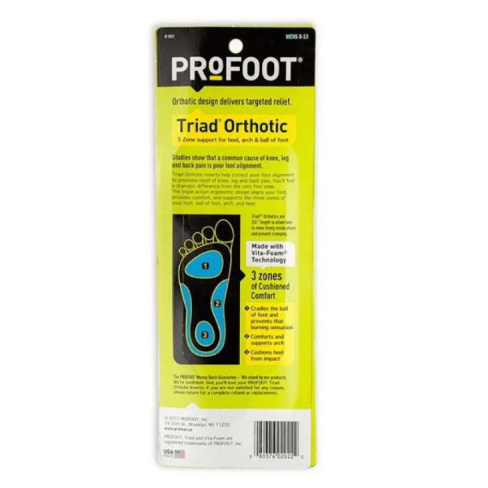Profoot Triad Orthotic Insert Men