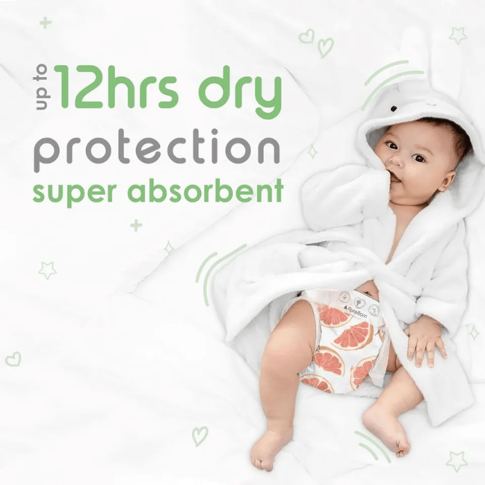 Pureborn Size 4 Single Pack Nappy 24's