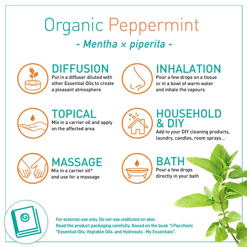 Puressentiel Organic Essential Oil Peppermint 10ml