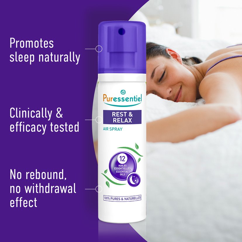 Puressentiel Rest & Relax Air Spray with 12 Essential Oils 75ml