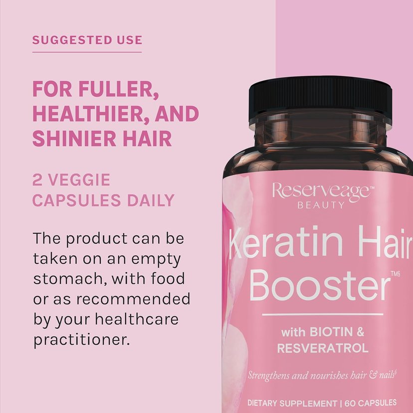 Reserveage Keratin Hair Booster Capsules 60s