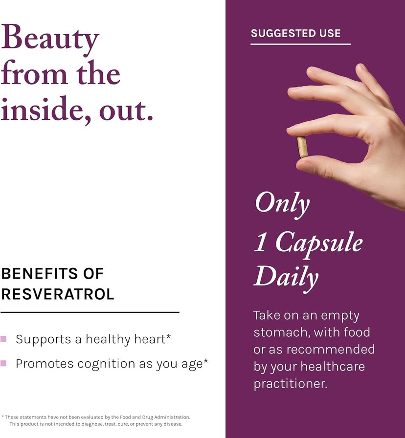 Reserveage Resveratrol 100mg V-Capsules 60s