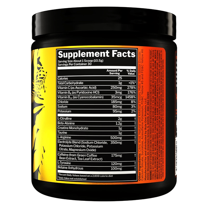 Rule 1 R1 Roar Pre-Workout Peach Mango 30 Serve