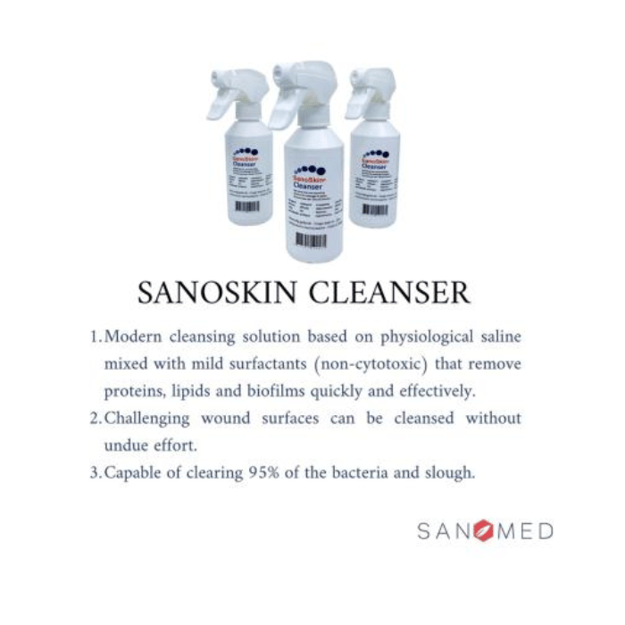 SanoSkin Cleanser Cleaning Solution 250ml