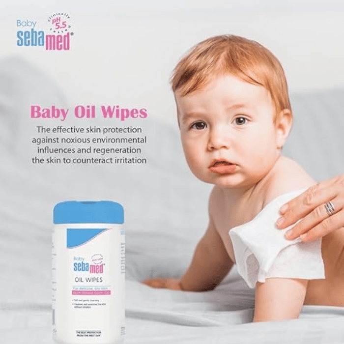 Sebamed Baby Oil Wipes 70s
