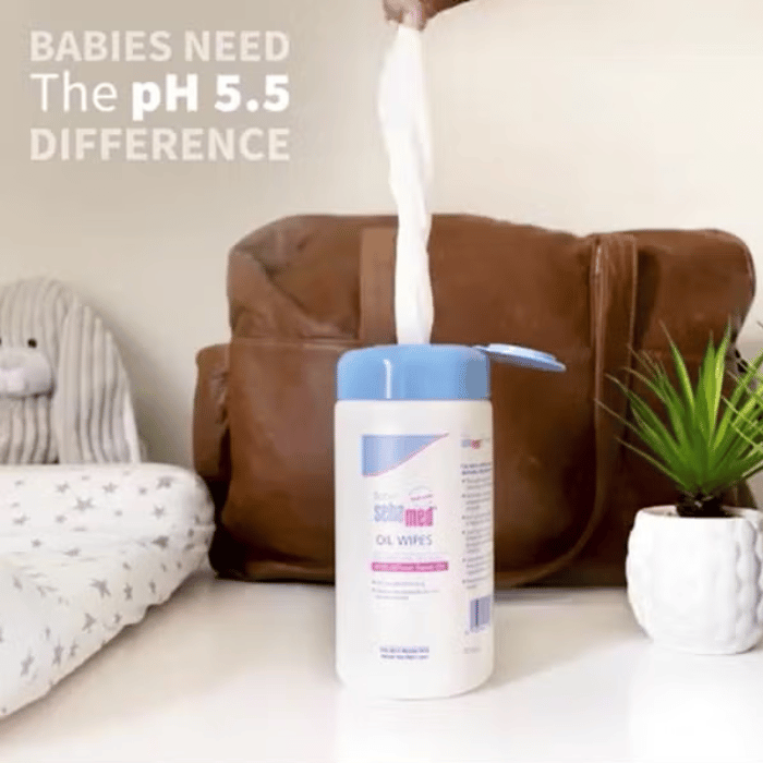 Sebamed Baby Oil Wipes 70s