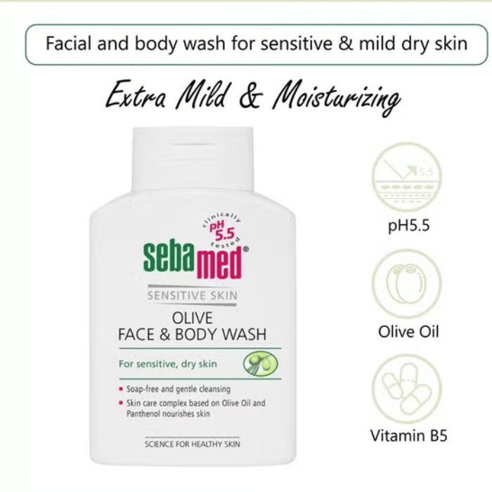 Sebamed Olive Face & Body Wash 200 ml