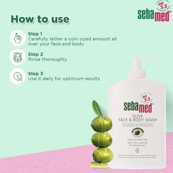 Sebamed Olive Face & Body Wash 400 ml