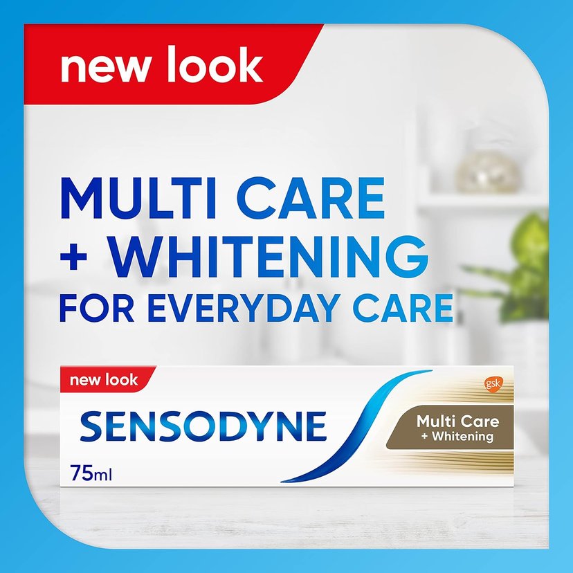 Sensodyne Multicare + Whitening Gel Toothpaste 75 ml