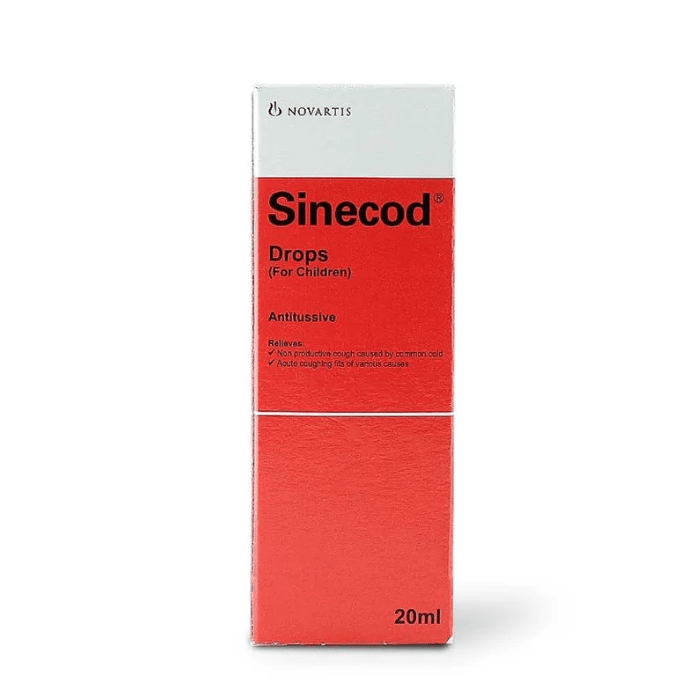 Sinecod  Drops - For Dry Cough in children 20ml