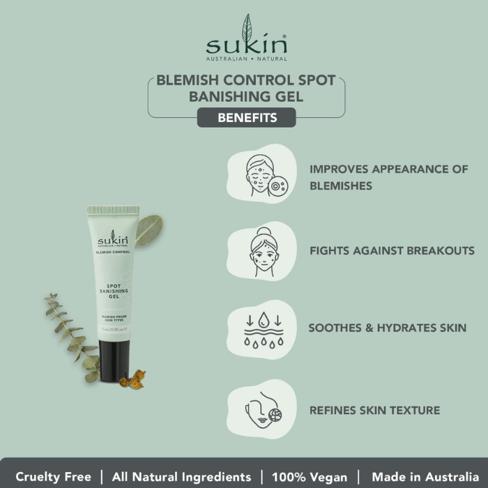 Sukin Blemish Control Spot Banishing Gel 15 ml