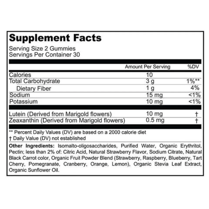 Sunshine Nutrition Good Gummies Eye Health Gummies 60's