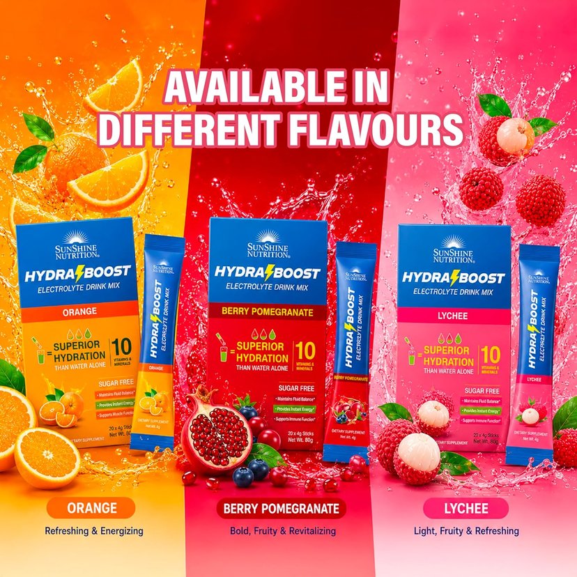 Sunshine Nutrition Hydra Boost Lychee 4G 20s