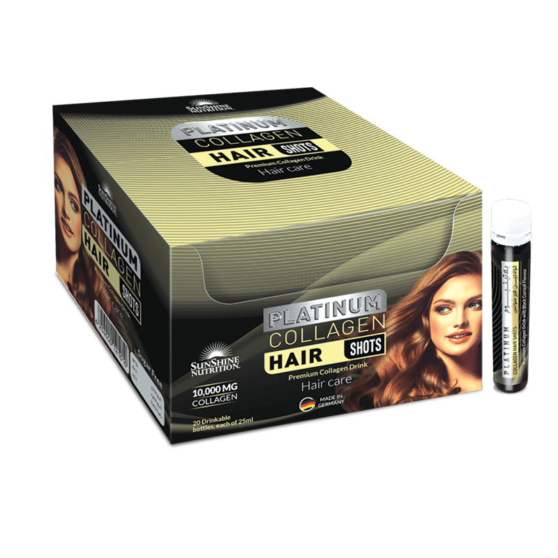 Sunshine Nutrition Platinum Collagen Hair Shots 20'S 25 ml
