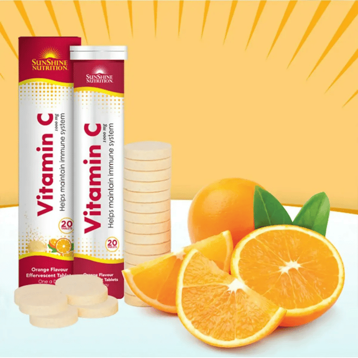 Sunshine Nutrition Vitamin C Effervescent Twin Pack