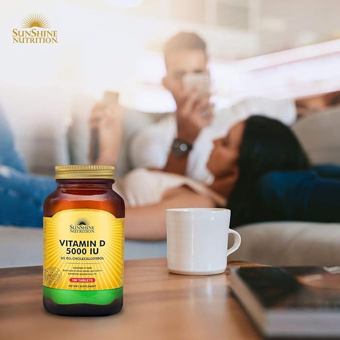 Sunshine Nutrition Vitamin D3 5000 IU Vegetable Capsules 100's