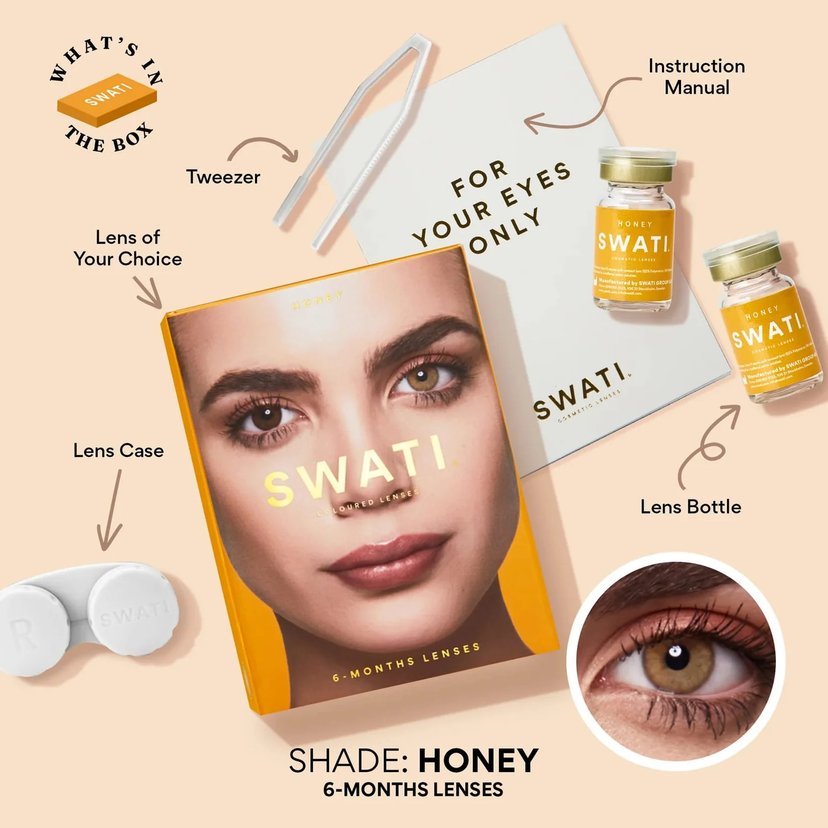 Swati Contact Lens Honey 6 Months