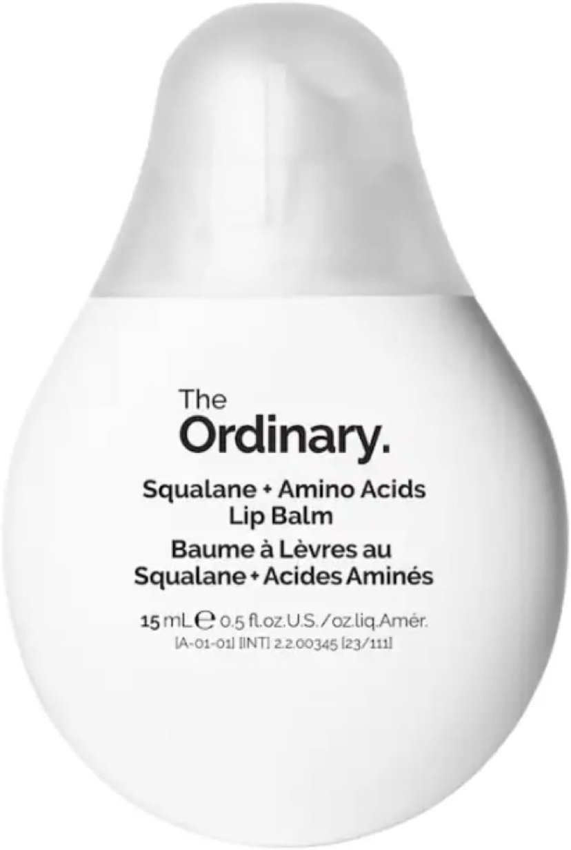 The Ordinary Squalane + Amino Acids Lip Balm, Multi-Use Moisturizer for Lips, Cuticles and Elbows - 15ml