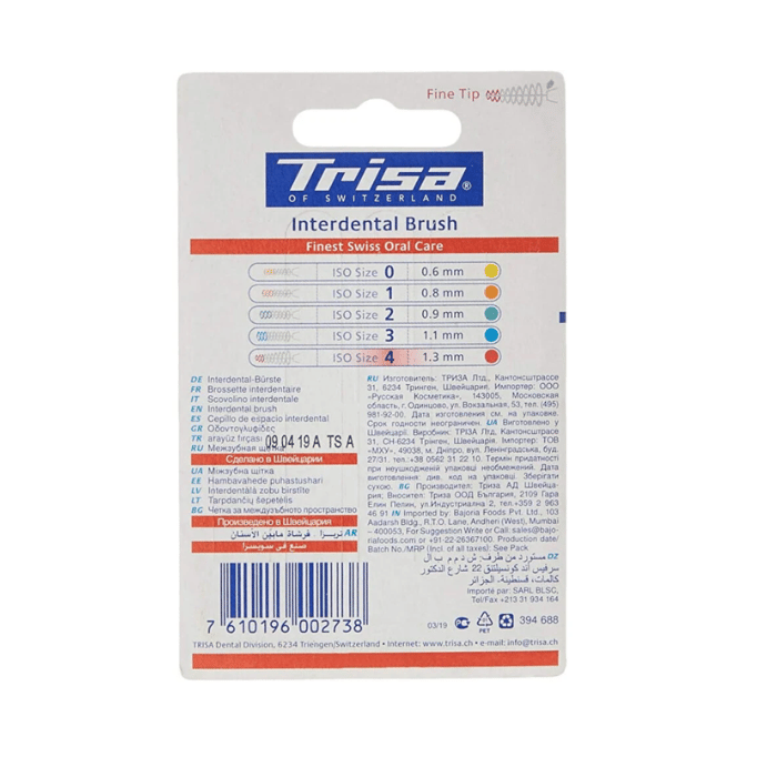 Trisa Interdental Brush Pink 1.3 mm Size 4