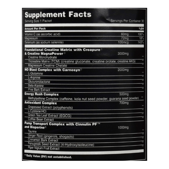 Universal Nutrition Animal Pump 30 Servings