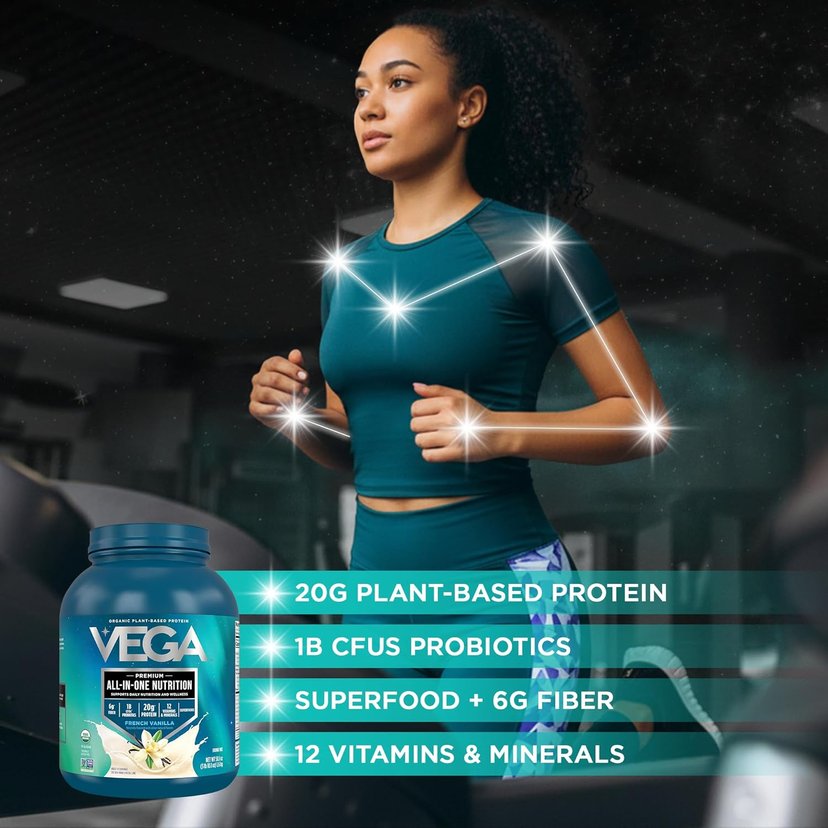 Vega One Organic All-In-One Shake French Vanilla 24.3 Oz