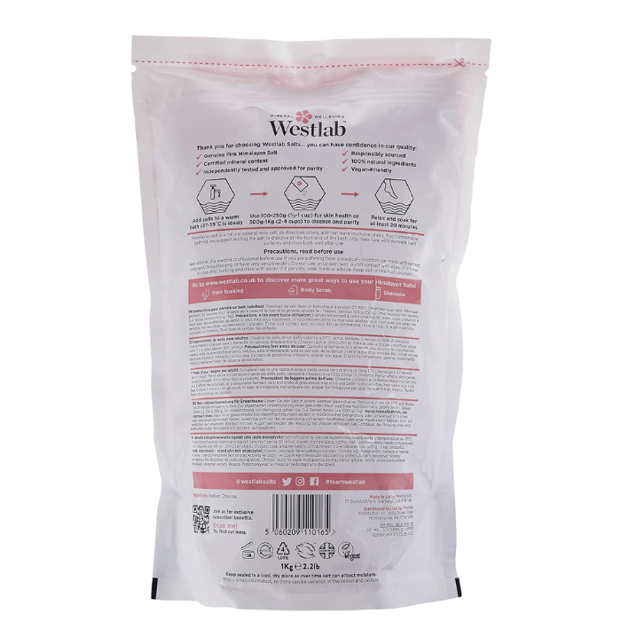 Westlab 100% Pure Cleansing Himalayan Salt 1kg