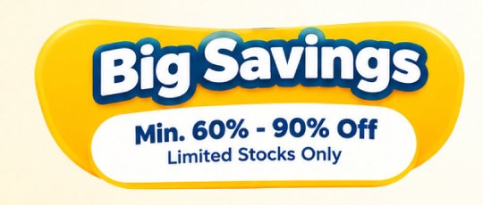 Min. 60 to 90% Off