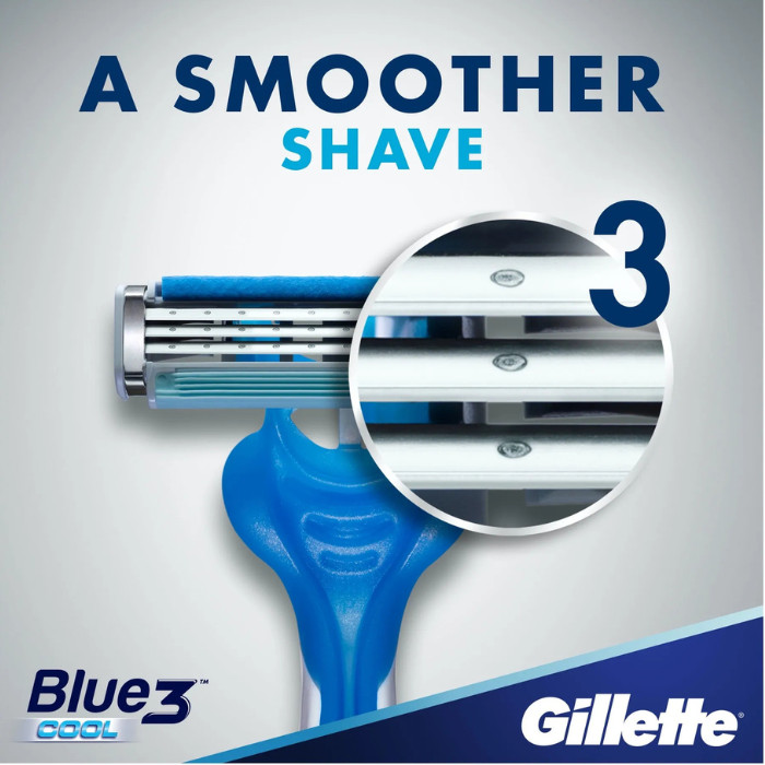 Gillette Blue III Cool Disposable Razor 3's