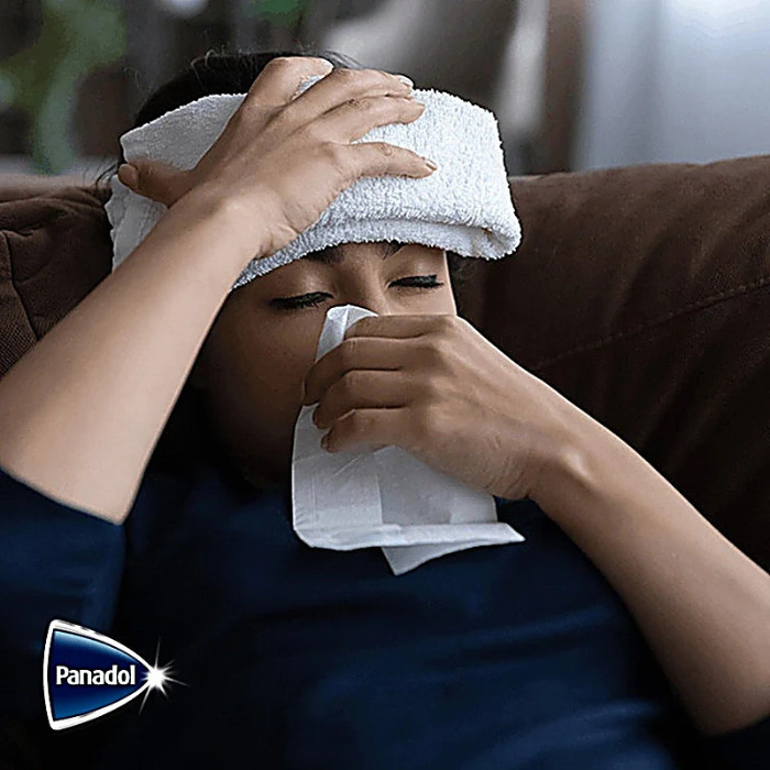 Panadol Cold & Flu All In One- For cold & Flu symptoms with chesty cough, 24 tablets