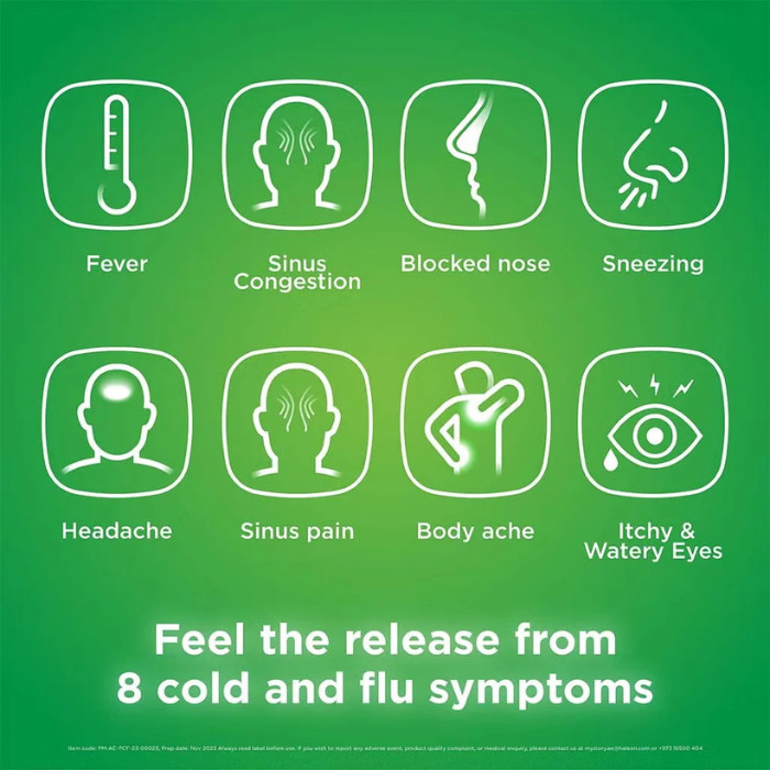 Panadol Cold & Flu Night Time Symptom Relief, 24 Tablets