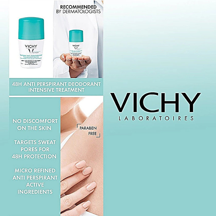 Vichy Deodorant Roll On Regulator Green 50 ml