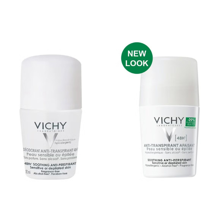 Vichy 48HR Soothing Deo Roll-On White 50ML