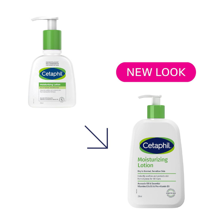 Cetaphil Moisturizing Lotion, 48H Hydration for NormAL to Dry & Sensitive Skin, Lightweight & Non-Greasy, 236ml