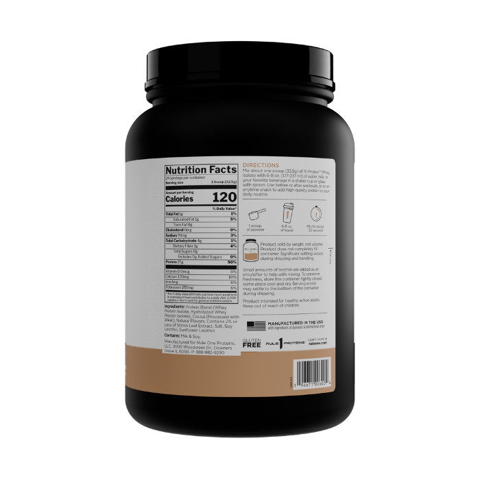 Rule 1 Protein 24 Servings Dark Chocolate Naturally Flavored 1.72lb