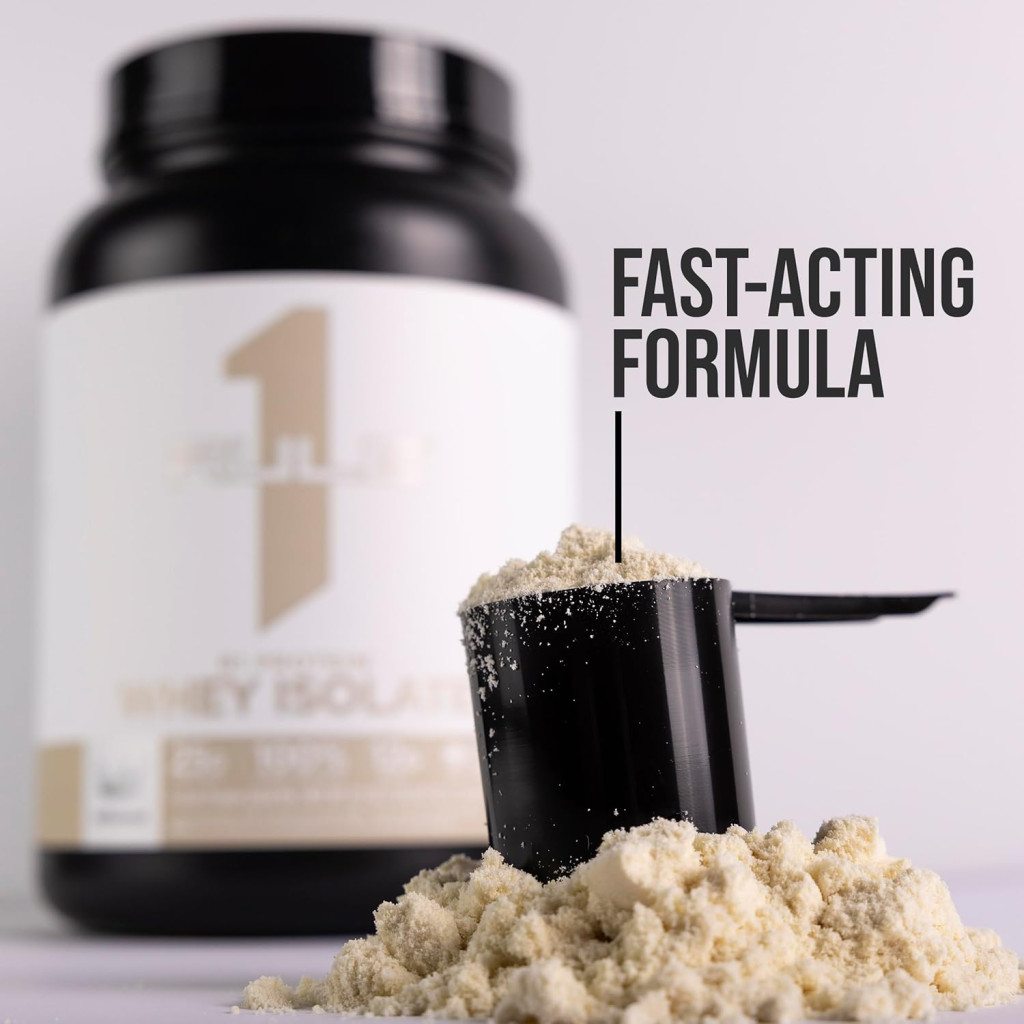 Rule 1 Naturally Flavored Whey Isolate Protein, Pure Vanilla Creme, 1.68lb